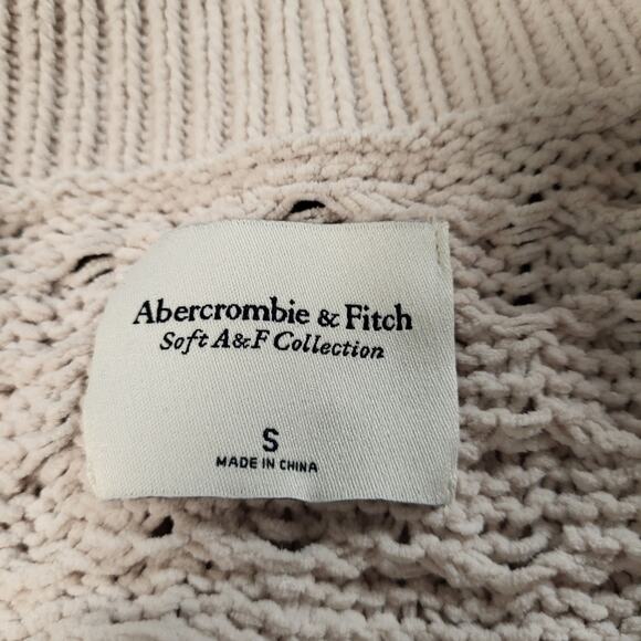 Abercrombie & Fitch Soft A&F Collection Cozy Chenille Cardigan Super Soft Size S - Picture 9 of 10